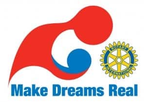 Rotary theme logo for 2008-09 — Make Dreams Real