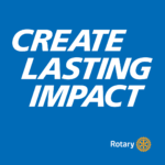 Rotary theme logo for 2026-27 — Create Lasting Impact
