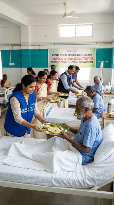 ഓണസദ്യ Pathanamthitta General Hospital